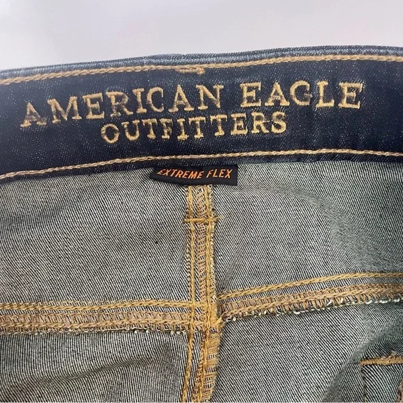 NWT American Eagle Outfitters Slim 40W X 34L Extreme Flex Denim Dark Blue Jeans - Picture 12 of 16